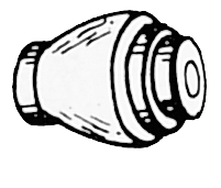 04033103 Abstützung für Bremsseilaußenhülle