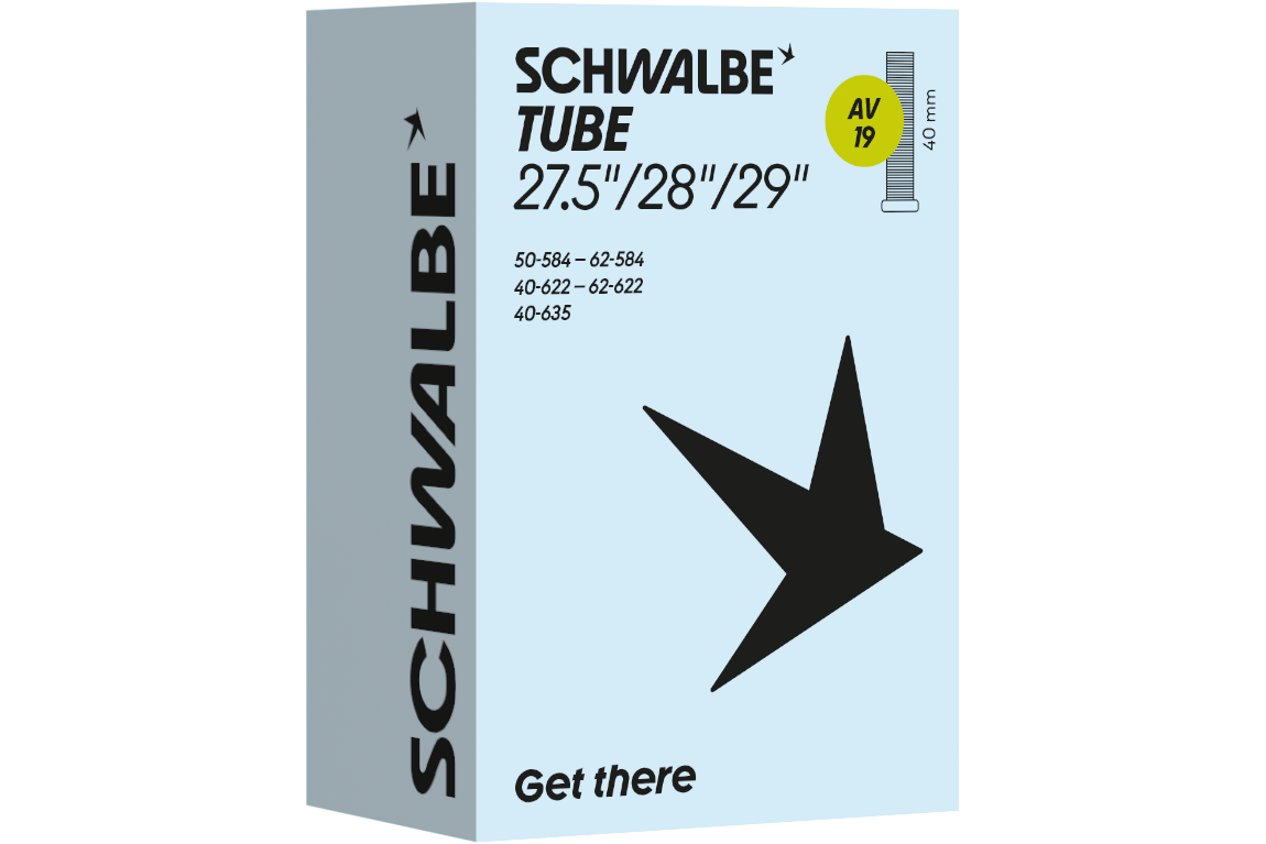 SCHWALBE Fahrradschlauch Nr. 19 27,5/28/29" 40/62-584/622 AV 40mm