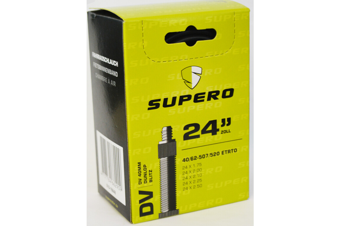 SUPERO Fahrradschlauch 24 Zoll