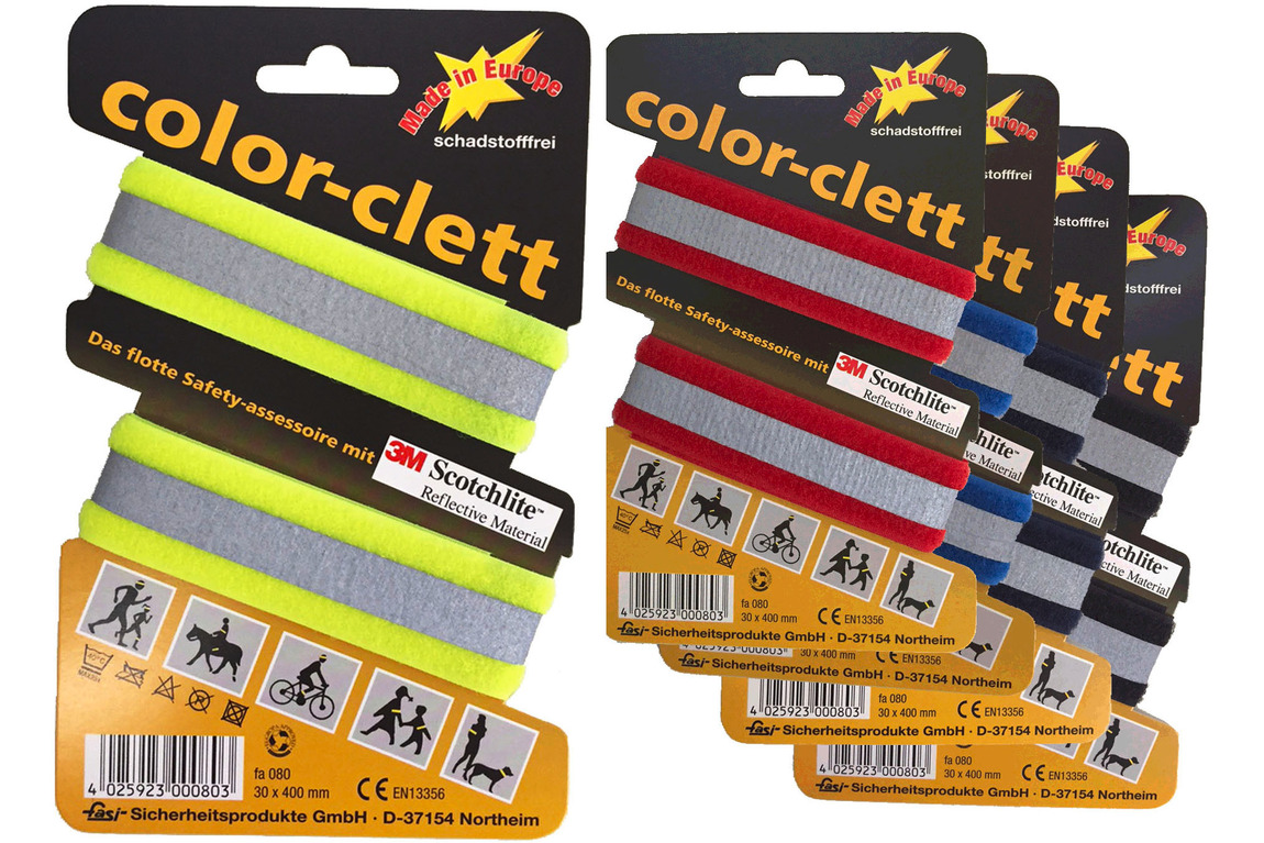 COLOR-CLETT REFLEXBAND versch. Farben
